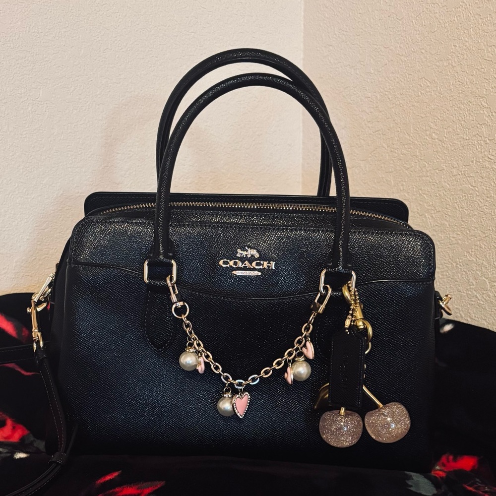 Coach Black Leather Satchel M2243 CH172 — Like New, Gold Hardware
